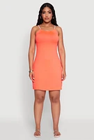 Womens Almost Famous Rope Strap Mini Dress,