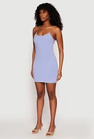 Womens Scoop Neck Cami Bodycon Dress,