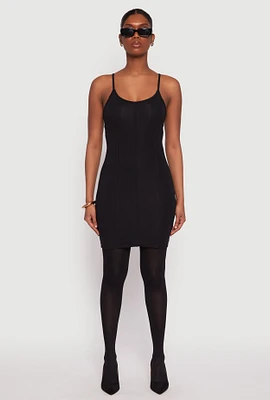 Womens Corset Cami Mini Dress, Black, Size M