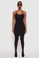 Womens Corset Cami Mini Dress, Black, Size M