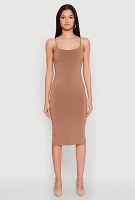 Womens Tie Back Bodycon Midi Dress,