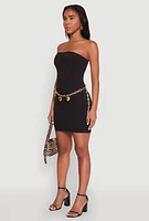 Womens Mini Tube Dress, Black, Size S
