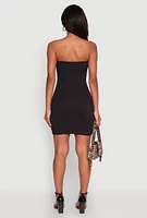 Womens Mini Tube Dress, Black, Size S