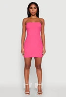 Womens Mini Tube Dress, Pink, Size M