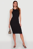 Womens Racerback Midi Tank Dress,