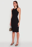 Womens Racerback Midi Tank Dress,
