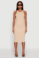Womens Racerback Midi Tank Dress,