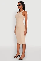 Womens Racerback Midi Tank Dress,