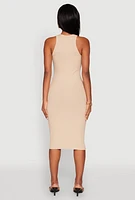 Womens Racerback Midi Tank Dress,