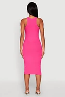 Womens Racerback Midi Tank Dress, M