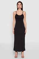 Womens Scoop Neck Cami Maxi Dress,