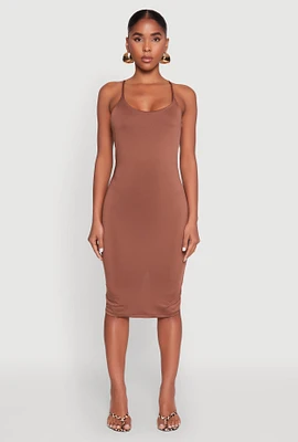 Womens Scoop Neck Cami Dress,