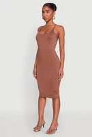 Womens Scoop Neck Cami Dress,