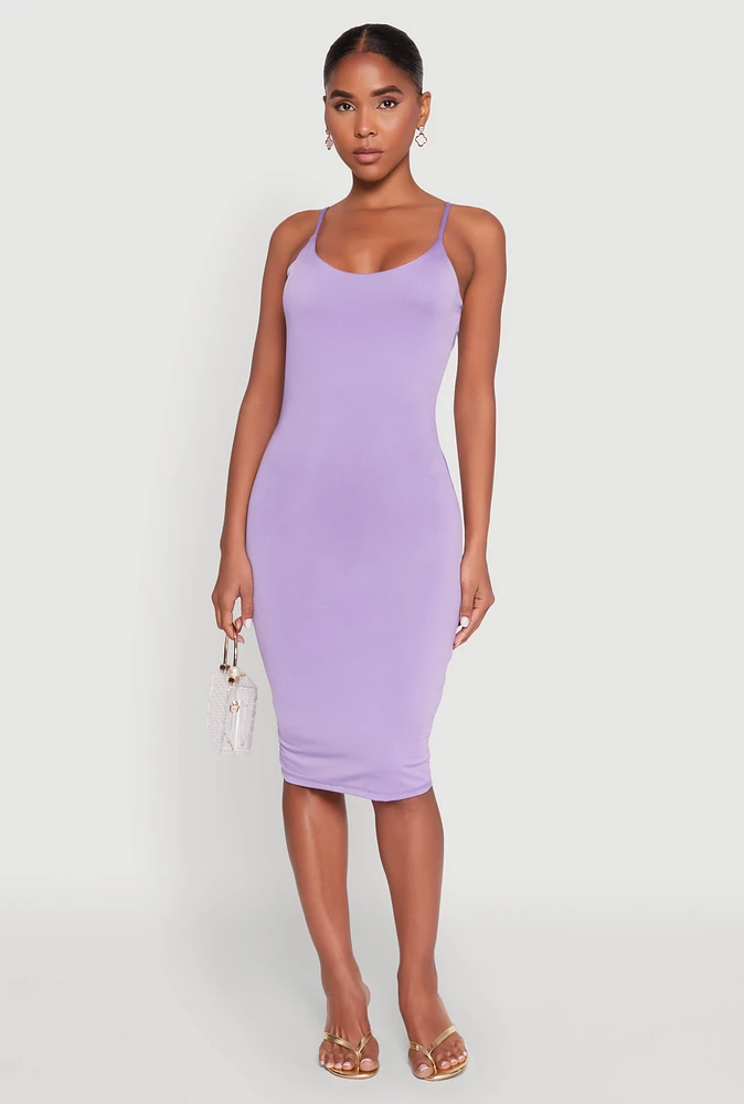 Womens Scoop Neck Cami Dress,
