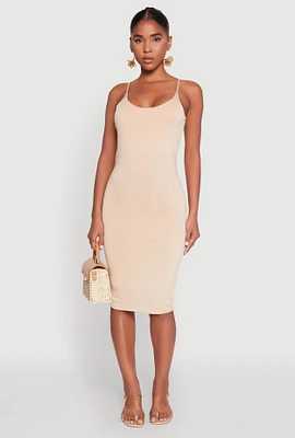Womens Scoop Neck Cami Dress,