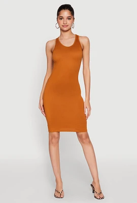 Womens Scoop Neck Tank Dress,