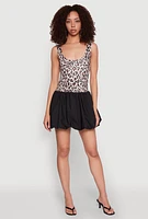 Womens Printed Pattern Bubble Hem Dress, Multi,