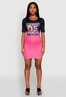 Womens Fierce 05 Queen T Shirt Dress, Multi, Size S