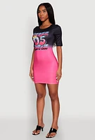 Womens Fierce 05 Queen T Shirt Dress, Multi, Size S
