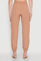 Womens Smock Waist Cargo Joggers,