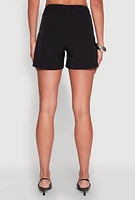 Womens High Waisted Cargo Shorts,