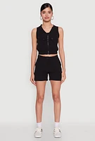 Womens Nylon Cargo Shorts,