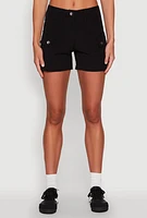 Womens High Waisted Cargo Pocket Shorts,