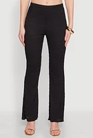 Womens Shadow Stripe Textured Knit Pants,