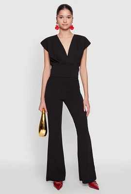 Womens Crepe Knit High Waisted Pants,