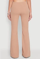 Womens Crepe Knit High Waisted Pants, S