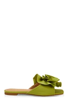 Womens Rose Band Square Toe Slide Sandals, 6