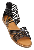 Womens Strappy Gladiator Sandals,