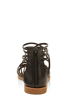 Womens Strappy Gladiator Sandals,