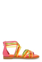 Womens Strappy Gladiator Sandals, Multi,