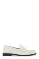 Womens Penny Loafers, White, Size 9