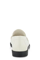 Womens Penny Loafers, White, Size 9
