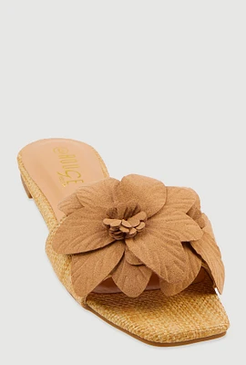 Womens 3D Flower Band Sandals,
