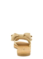 Womens Bow Band Espadrille Slide Sandals,