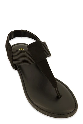 Womens Corded Thong Sandals,