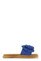 Womens Bow Espadrille Slide Sandals,