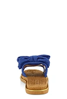Womens Bow Espadrille Slide Sandals,