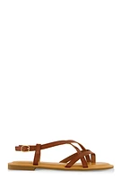 Womens Criss Cross Strappy Thong Sandals,