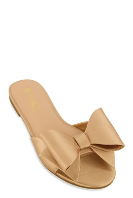 Womens Bow Slide Sandals,