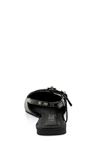 Womens Slingback Buckle Flats,