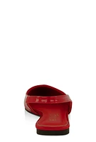 Womens Slingback Pointed Toe Flats, Red, Size 6