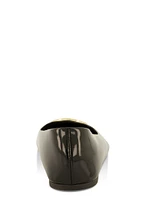 Womens Geo Pendant Flats,