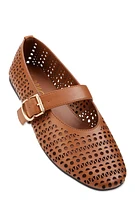 Womens Cut Out Mary Jane Flats,