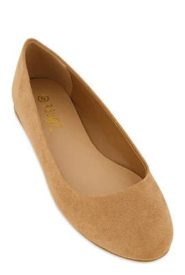 Womens Round Toe Ballet Flats,