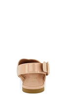 Womens Buckle Slingback Flats,
