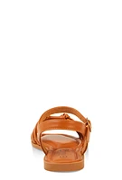 Womens Woven Band Ankle Strap Sandals,